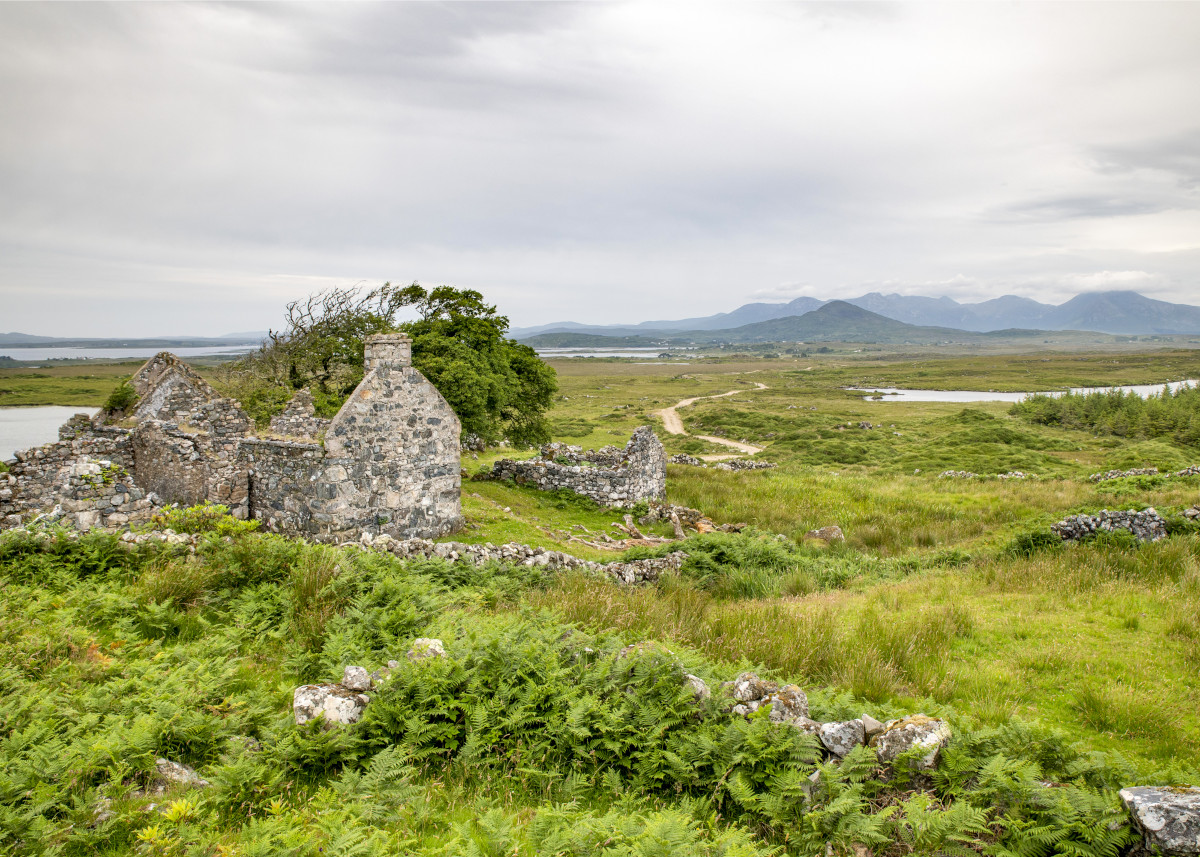 Deserted house image